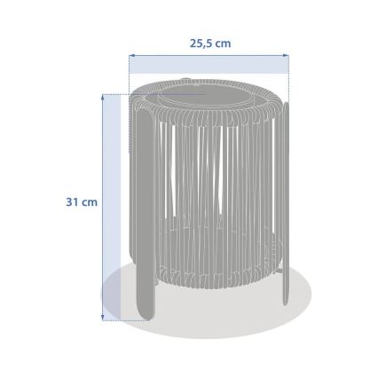 Hesperide - LED saulės lempa LINY LED/3,7V 2600 mAh IP54 žalia