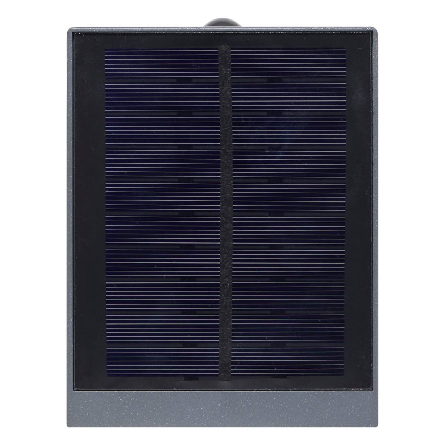 Hesperide - LED saulės lauko sieninis šviestuvas su judesio jutikliu MULTY LED/3,7V 2600 mAh IP65 antracitas