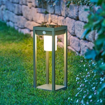 Hesperide - saulės LED žibintas su judesio jutikliu PIKY LED/3,7V 2600 mAh 40 cm IP65 žalias