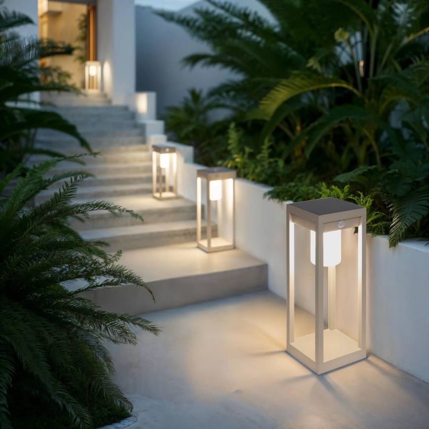 Hesperide - LED saulės žibintas su judesio jutikliu PIKY LED/3,7V 2600 mAh 40 cm IP65 smėlio spalvos