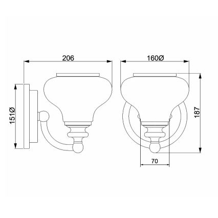 Hinkley - LED Sieninis vonios šviestuvas AINSLEY 1xG9/3W/230V IP44