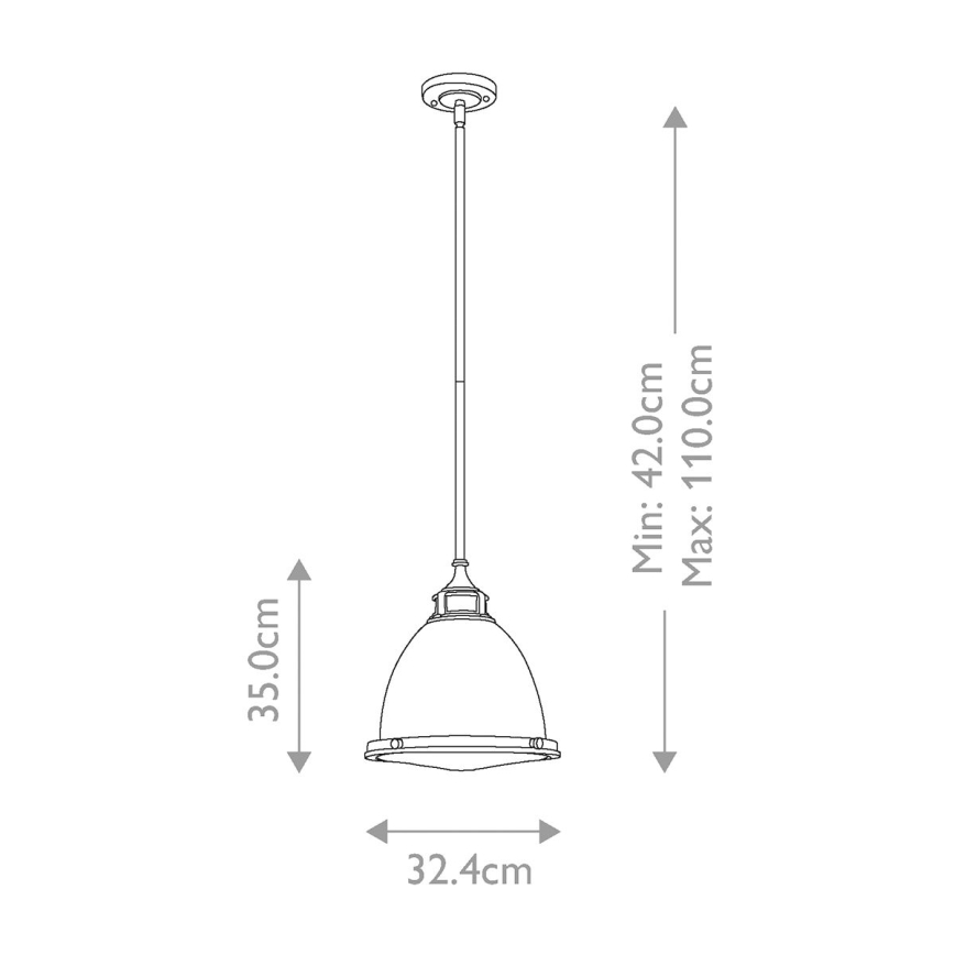 Hinkley - Sietynas ant stulpo AMELIA 1xE27/60W/230V žalvaris