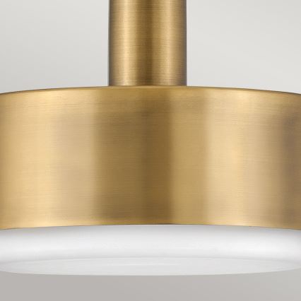 Hinkley - Sietynas ant stulpo CEDRIC 2xE27/60W/230V diametras 33 cm žalvaris