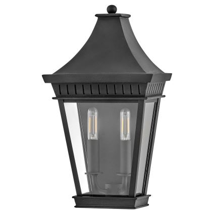 Hinkley - Lauko sieninis šviestuvas CHAPEL HILL 2xE14/40W/230V IP44 juoda