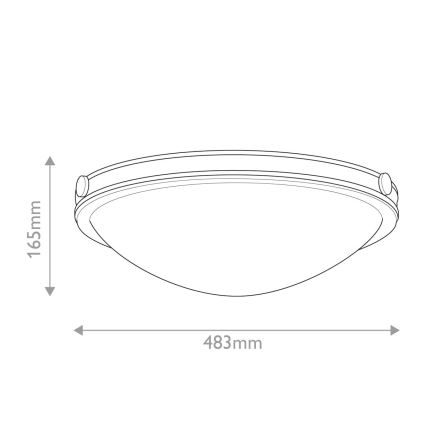 Hinkley - Lubinis šviestuvas COLLIER 3xE27/40W/230V Ø 48,3 cm juodas