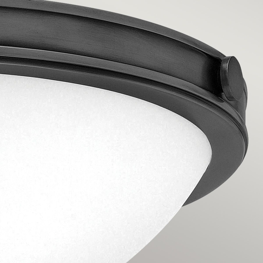 Hinkley - Lubinis šviestuvas COLLIER 2xE27/40W/230V Ø 34,6 cm juodas