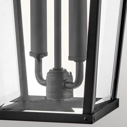 Hinkley - Lauko sieninis šviestuvas DAWSON 2xE14/40W/230V IP44 juoda