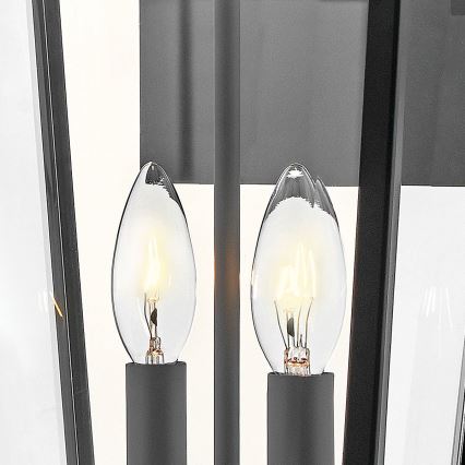 Hinkley - Lauko sieninis šviestuvas DAWSON 2xE14/40W/230V IP44 juoda
