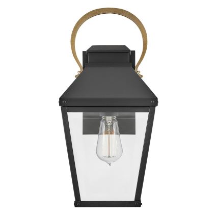 Hinkley - Lauko sieninis šviestuvas DAWSON 1xE27/60W/230V IP44 juoda