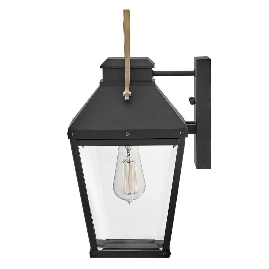 Hinkley - Lauko sieninis šviestuvas DAWSON M 1xE27/60W/230V IP44 juodas