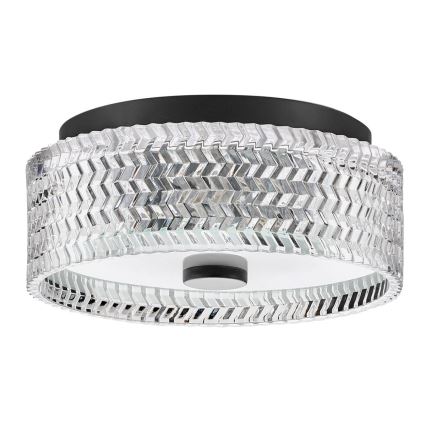 Hinkley - Lubinis šviestuvas ELLE 2xE27/60W/230V diametras 30,5 cm juoda