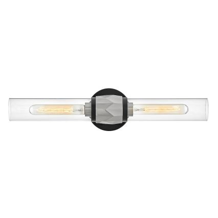 Hinkley - Vonios sieninis šviestuvas ELLISON 2xE27/40W/230V IP44 juodas