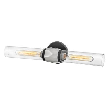 Hinkley - Vonios sieninis šviestuvas ELLISON 2xE27/40W/230V IP44 juodas