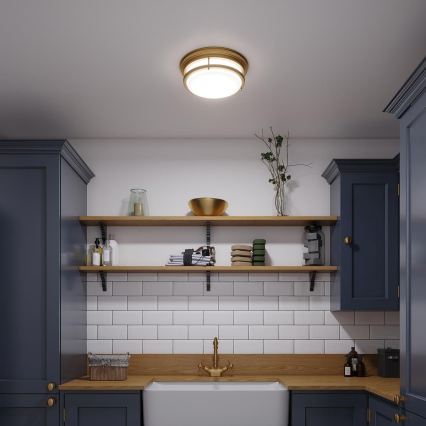 Hinkley - Vonios kambario lubinis šviestuvas HADLEY 3xE27/40W/230V IP44 auksinis