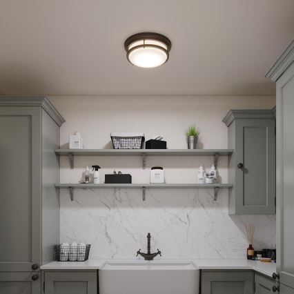 Hinkley - Vonios kambario lubinis šviestuvas HADLEY 3xE27/40W/230V IP44 bronzinis