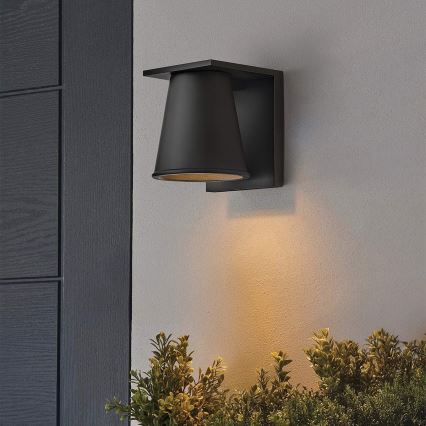 Hinkley - LED sieninis lauko šviestuvas HANS 1xGU10/8W/230V IP44 juoda