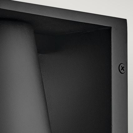 Hinkley - LED sieninis lauko šviestuvas HANS 1xGU10/8W/230V IP44 juoda