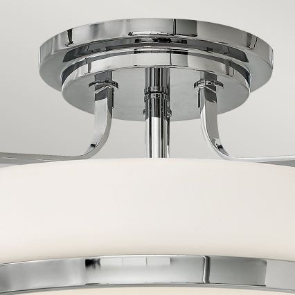 Hinkley - Paviršinė liustra HARPER 3xE27/60W/230V, skersmuo 45,6 cm, blizgus chromas