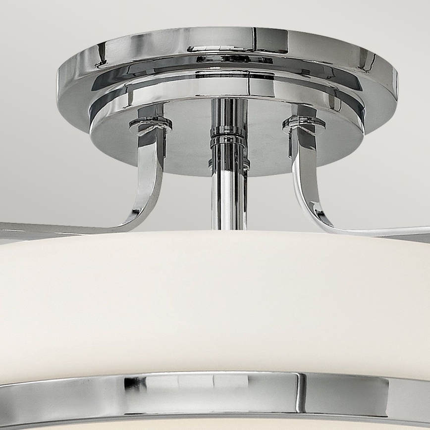 Hinkley - Paviršinė liustra HARPER 3xE27/60W/230V, skersmuo 45,6 cm, blizgus chromas