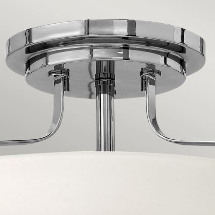Hinkley - Prie lubų montuojamas šviestuvas HARPER 3xE27/60W/230V, skersmuo 36,6 cm, blizgus chromas