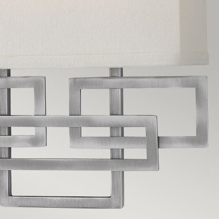 Hinkley - Sieninis šviestuvas LANZA 2xE14/60W/230V matinis chromas
