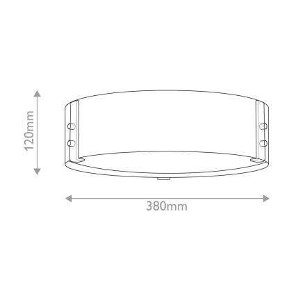 Hinkley - Lubinis šviestuvas SAWYER 3xE14/40W/230V diametras 38 cm sekvoja/ruda