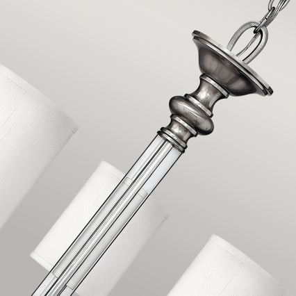 Hinkley - Pakabinamas sietynas ant grandinės SUSSEX 5xE14/40W/230V matinis chromas