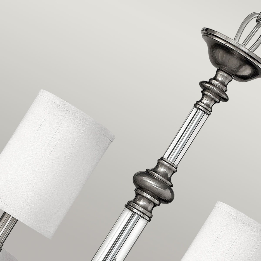 Hinkley - Pakabinama liustra SUSSEX su grandine 9xE14/40W/230V matinis chromas