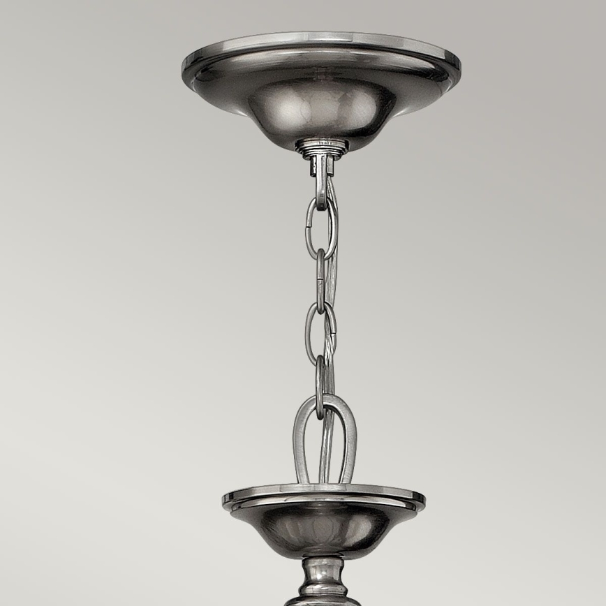 Hinkley - Pakabinama liustra SUSSEX su grandine 9xE14/40W/230V matinis chromas