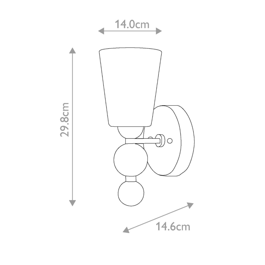 Hinkley - Sieninis šviestuvas ZELDA 1xE27/60W/230V blizgus chromas