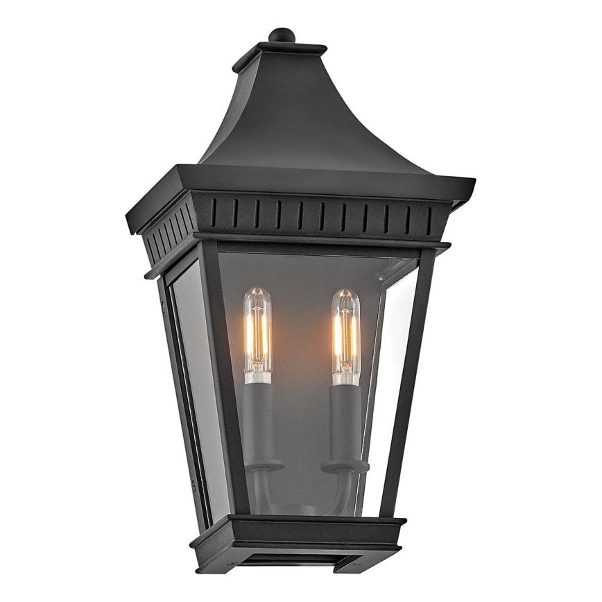 Hinkley - Lauko sieninis šviestuvas CHAPEL HILL 2xE14/40W/230V IP44 juoda