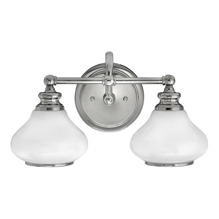 Hinkley - LED Sieninis vonios šviestuvas AINSLEY 2xG9/3W/230V IP44 matinis chromas