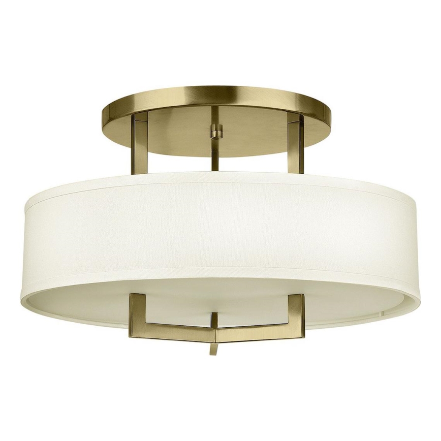 Hinkley - lubinis šviestuvas HAMPTON 3xE27/60W/230V Ø 50,8 cm, aukso spalvos
