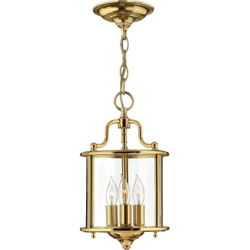 Hinkley - pakabinamas šviestuvas ant grandinės GENTRY 3xE14/60W/230V auksinis