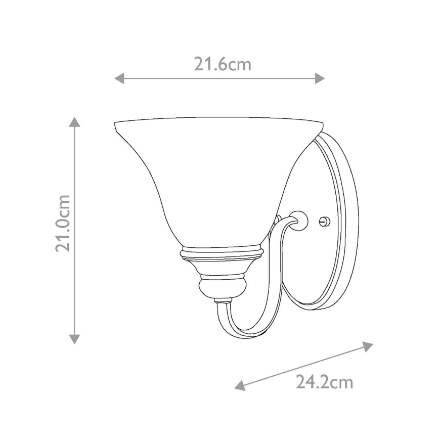 Hinkley - Sieninis šviestuvas CELLO 1xE27/60W/230V