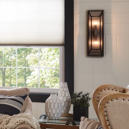 Hinkley – Sieninis šviestuvas FU LIGHTON 2xE14/60W/230V rudas/juodas