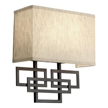 Hinkley - Sieninis šviestuvas LANZA 2xE14/40W/230V bronzinis