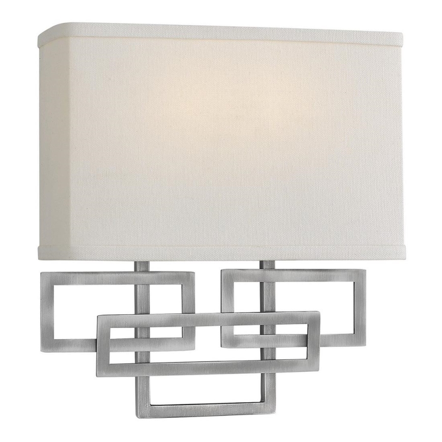 Hinkley - Sieninis šviestuvas LANZA 2xE14/60W/230V matinis chromas