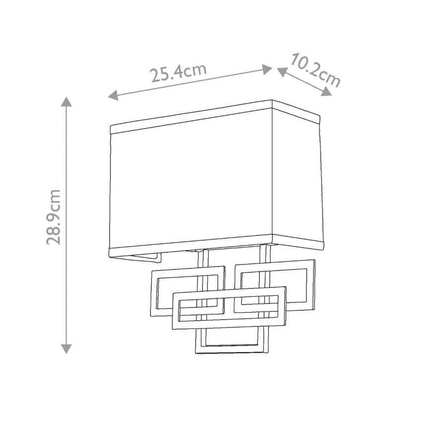 Hinkley - Sieninis šviestuvas LANZA 2xE14/60W/230V žalvaris