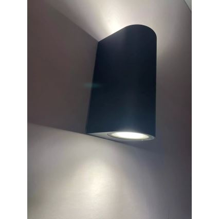 HÖFFTECH - Lauko sieninis šviestuvas 2xGU10/35W/230V IP65
