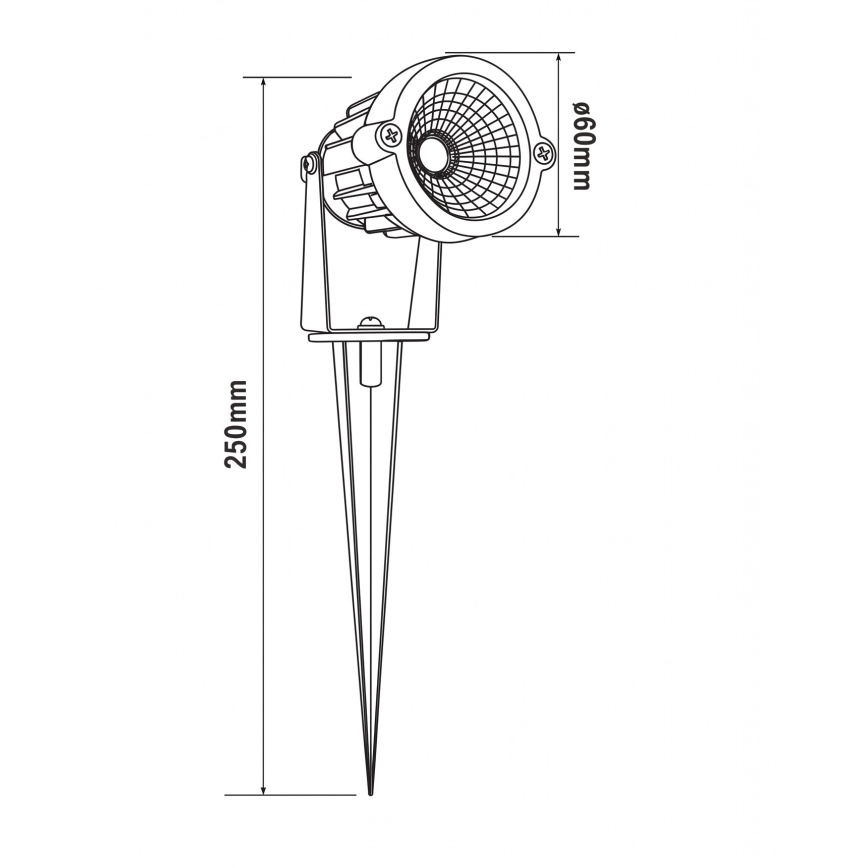 HÖFFTECH - LED lauko lempa LED/5W/230V IP65