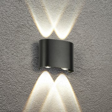 HÖFFTECH - LED lauko sieninis šviestuvas UP&DOWN 4xLED/1W/230V IP65