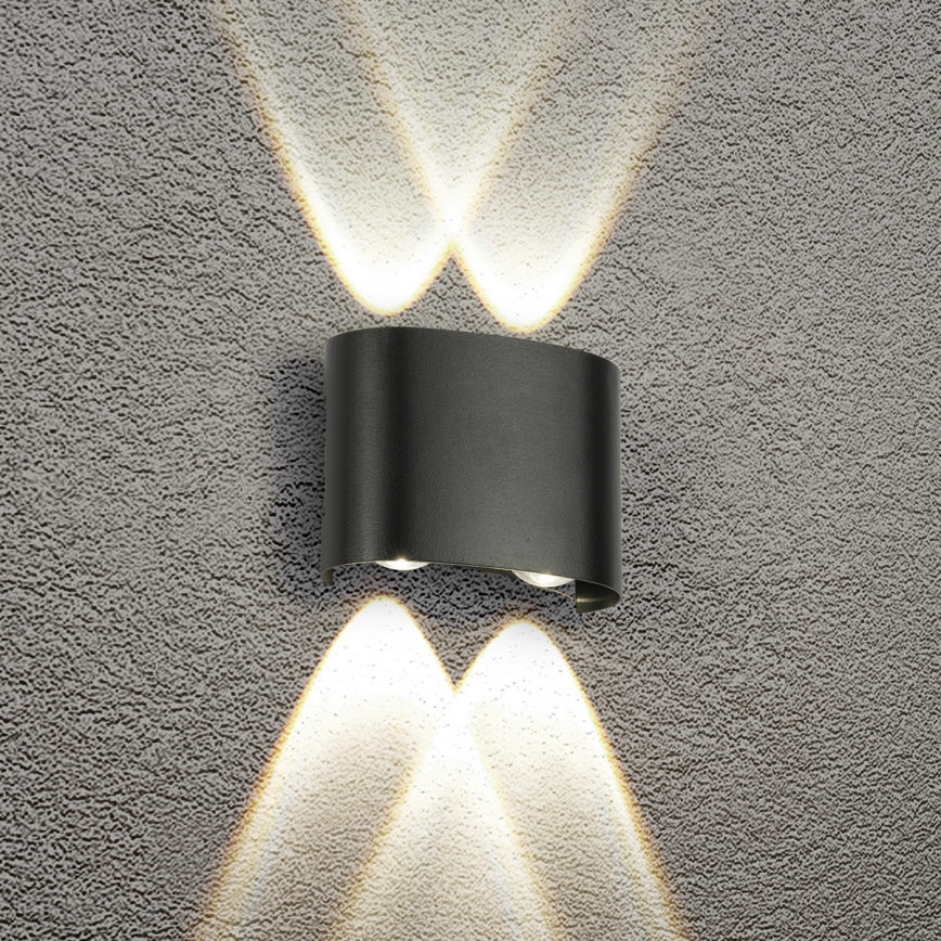 HÖFFTECH - LED lauko sieninis šviestuvas UP&DOWN 4xLED/1W/230V IP65