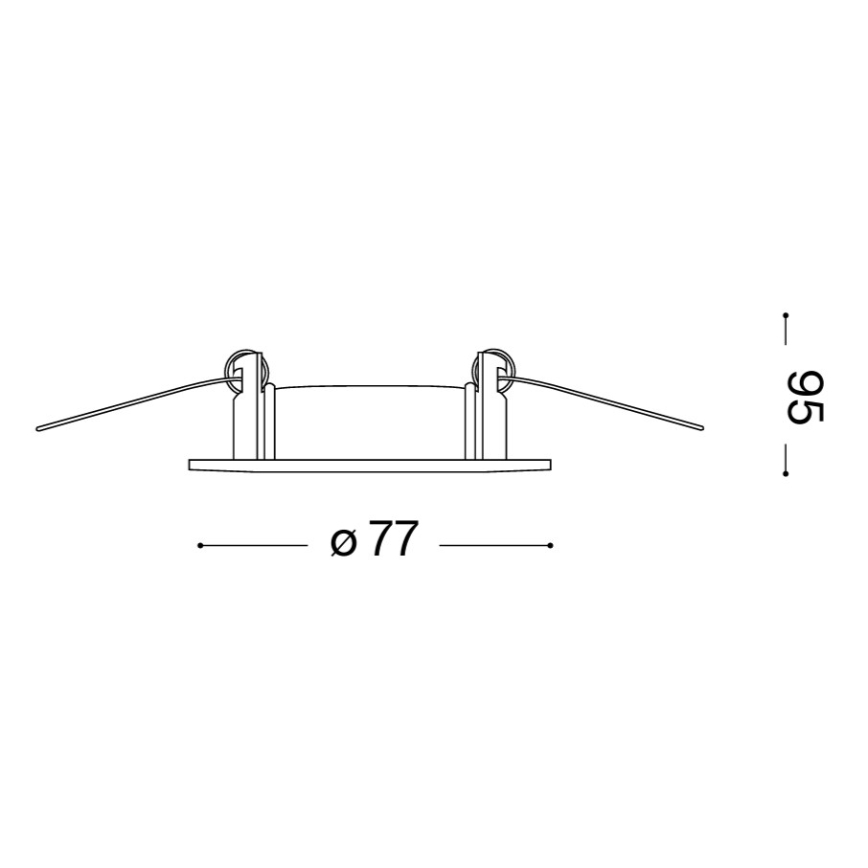 Ideal Lux - Rinkinys 3x įleidžiamų šviestuvų JAZZ 1xGU10/50W/230V Ø 7,7 cm bronziniai