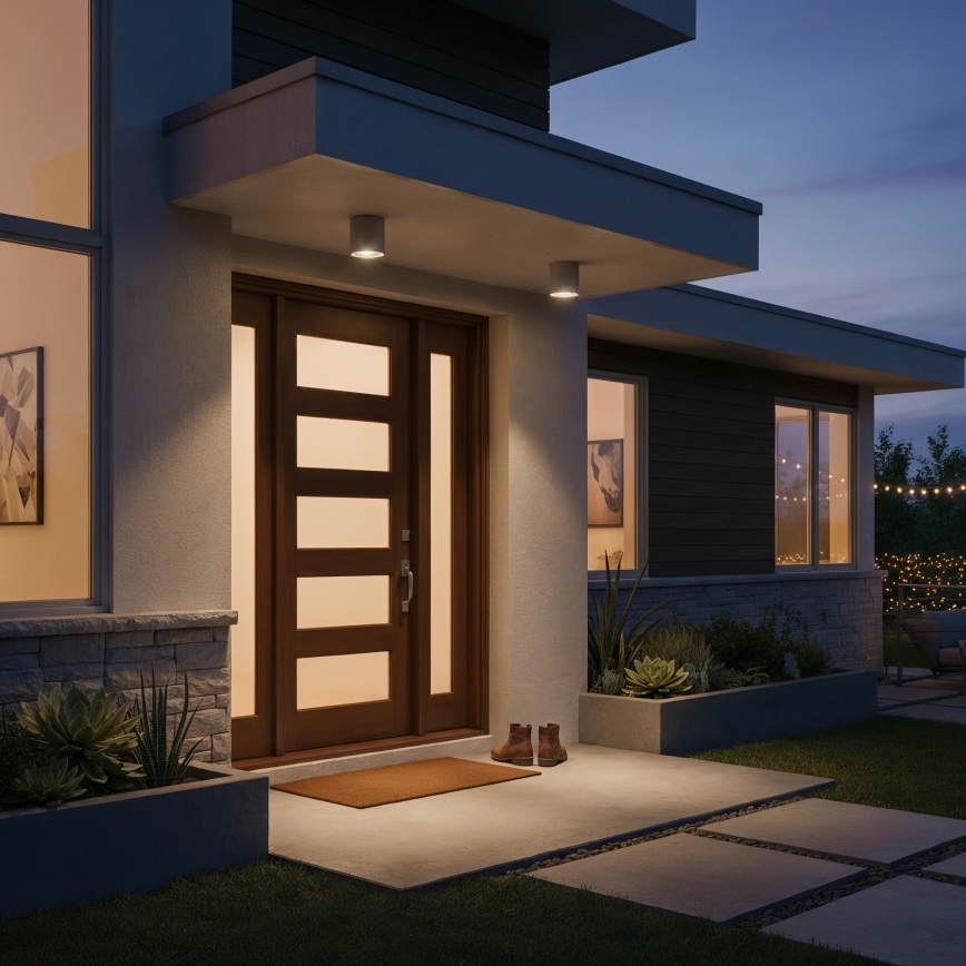 Ideal Lux - Akcentinis vonios šviestuvas GUN 1xGU10/28W/230V IP55 ruda