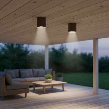 Ideal Lux - Akcentinis vonios šviestuvas GUN 1xGU10/28W/230V IP55 ruda