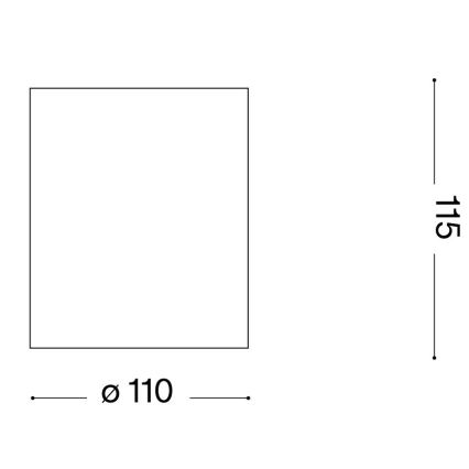 Ideal Lux - Akcentinis vonios šviestuvas GUN 1xGU10/28W/230V IP55 ruda