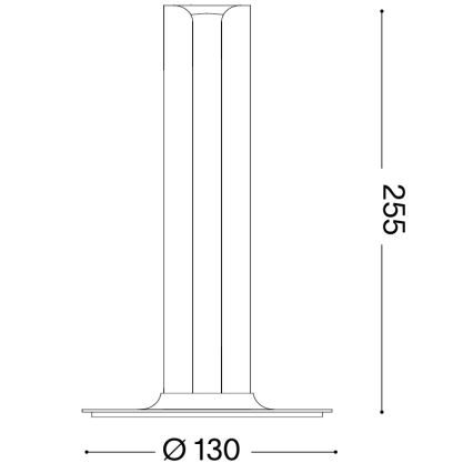 Ideal Lux - dimeriu reguliuojama LED stalinė lempa DORICA LED/8W/230V CRI 90 žalvarinė