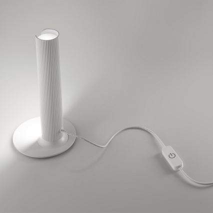 Ideal Lux - Dimeriuojama LED stalinė lempa DORICA LED/8W/230V CRI 90 balta