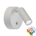 Ideal Lux - dimeriuojamas įkraunamas jutiklinis sieninis taškinis šviestuvas BEAN LED/3W/5V 2200 mAh CRI 95 baltas